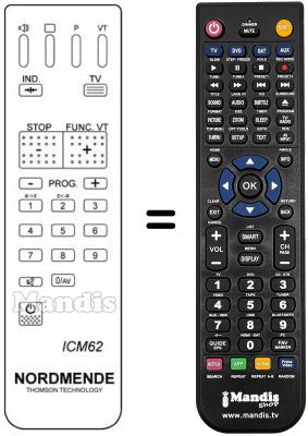 Mando a distancia equivalente IMC 62 Mando a distancia equivalente IMC 62