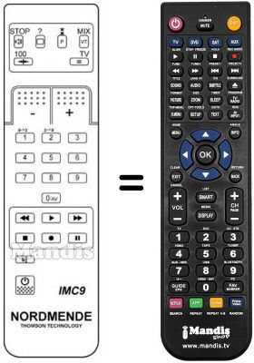 Mando a distancia equivalente IMC 9 Mando a distancia equivalente IMC 9