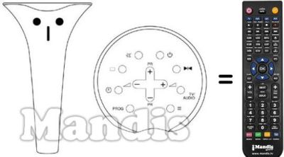 Mando a distancia equivalente IMC K 100 Mando a distancia equivalente IMC K 100