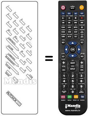 Télécommande équivalente INFRARED 2060