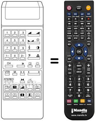 Replacement remote control 30 S