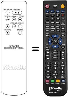 Mando a distancia equivalente INFRARED REMOTE CONTROL