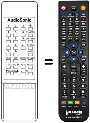 Télécommande équivalente KT 8338