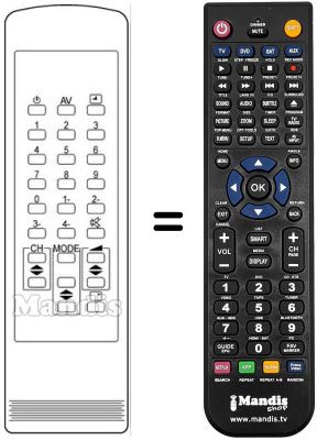 Replacement remote control ATORI TC 1495
