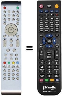 Replacement remote control AKIRA LCT-B08TDU19H