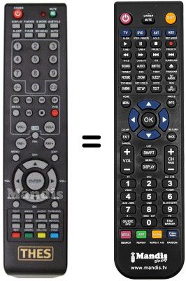 Mando a distancia equivalente THES LTW 15W80KL