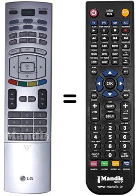 Télécommande équivalente LG RZ-42PX6SX
