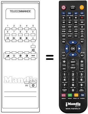 Mando a distancia equivalente LME MONO
