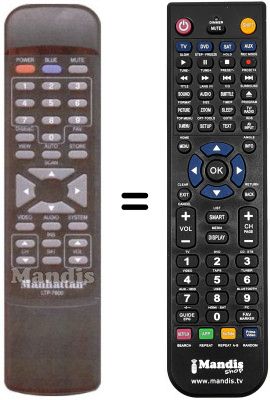 Télécommande équivalente LTP 7600