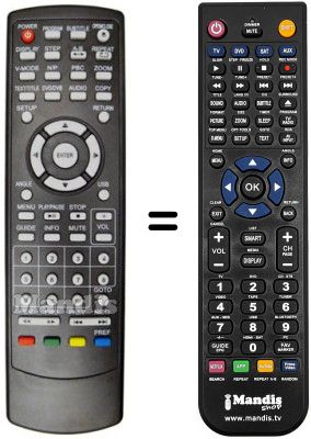 Mando a distancia equivalente BRAVO MAGIC 2 IN 1