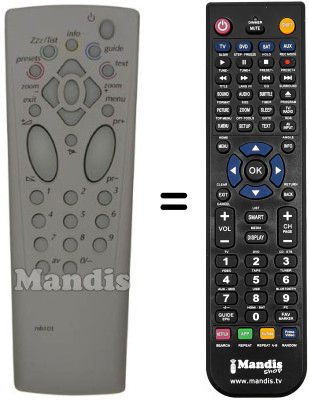 Télécommande équivalente MB 101 Télécommande équivalente MB 101