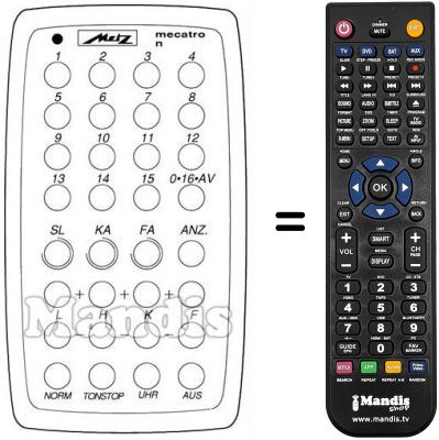 Replacement remote control MECATRON 6810