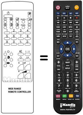 Replacement remote control WIDE RANGE