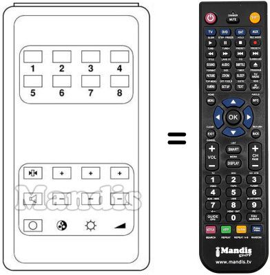 Replacement remote control MK 3