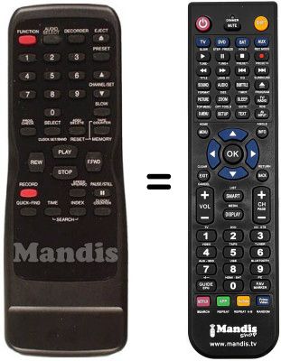 Mando a distancia equivalente Funai 21A-600 A