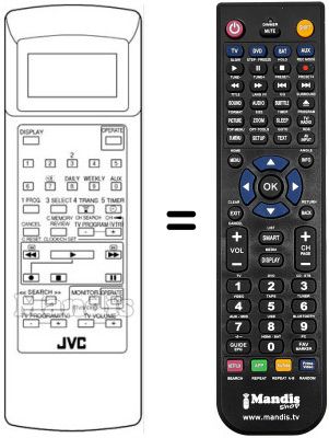 Télécommande équivalente PQ 21433 G 3