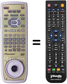 Mando a distancia equivalente CU-DV 025