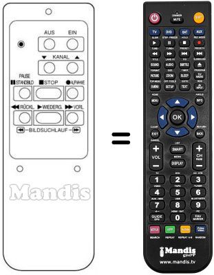 Mando a distancia equivalente RB-83EG Mando a distancia equivalente RB-83EG