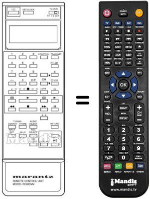Télécommande équivalente RC-693 MV