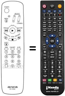 Mando a distancia equivalente RC-7VR05