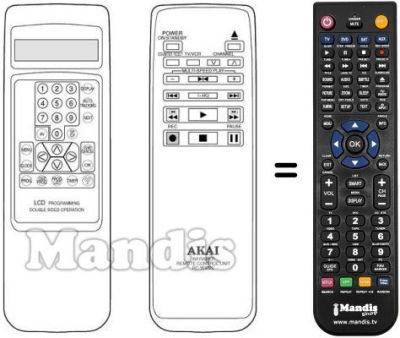 Replacement remote control RC-W402E