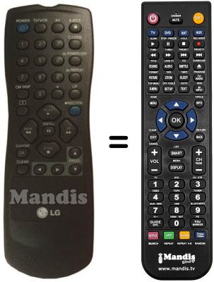 Mando a distancia equivalente RC 1123334 / 00