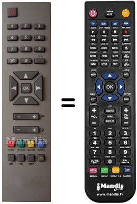 T&eacute;l&eacute;commande &eacute;quivalente RC 1241