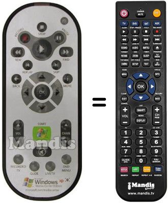 Mando a distancia equivalente RC 1462601 / 00