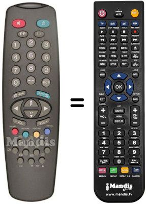 Replacement remote control Manhattan MT 5125
