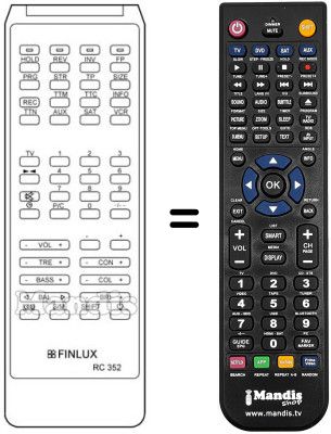 Mando a distancia equivalente RC 352