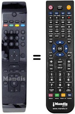 Mando a distancia equivalente RC 3900