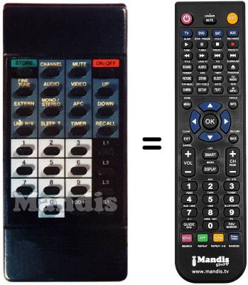 Télécommande équivalente RC 7010