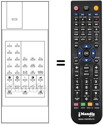 Télécommande équivalente RCS 9085