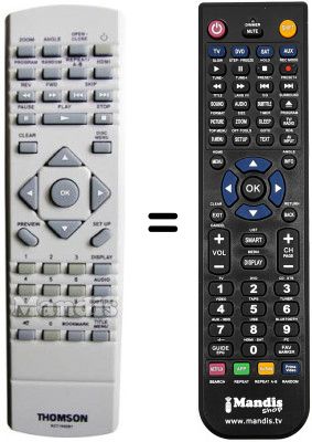 Mando a distancia equivalente RCT 195 DB1 Mando a distancia equivalente RCT 195 DB1