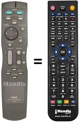 Mando a distancia equivalente Nec PDP 43 MP3 Mando a distancia equivalente Nec PDP 43 MP3