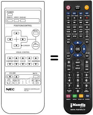 Mando a distancia equivalente Nec PX 42 Mando a distancia equivalente Nec PX 42