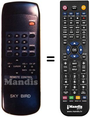 Replacement remote control TC-3102