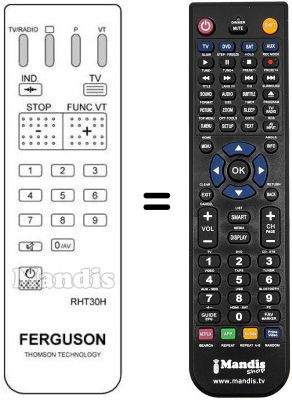 Replacement remote control RHT 30 H Replacement remote control RHT 30 H