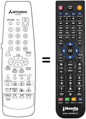 Télécommande équivalente RM 05409 Télécommande équivalente RM 05409