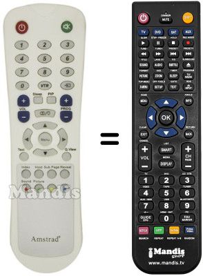 Replacement remote control CDV EPT 2001