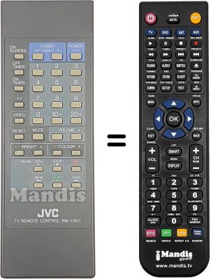 Mando a distancia equivalente JVC C 210EK