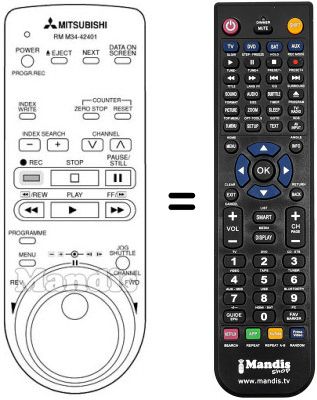 Replacement remote control RM M34-42401 Replacement remote control RM M34-42401