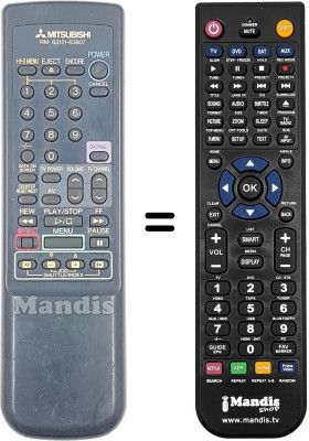 Télécommande équivalente RM 63121-63807 Télécommande équivalente RM 63121-63807
