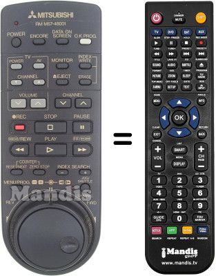 Replacement remote control RM M57-48001 Replacement remote control RM M57-48001