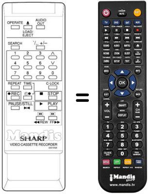 Replacement remote control RRMCG 0318 GE