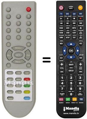 Télécommande équivalente Sinudyne 20250 MFV