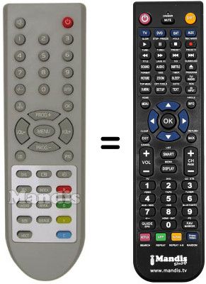 Mando a distancia equivalente Sinudyne 27200