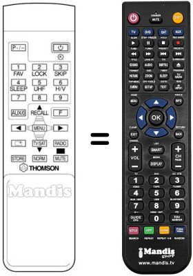 Télécommande équivalente SRD 14 Télécommande équivalente SRD 14