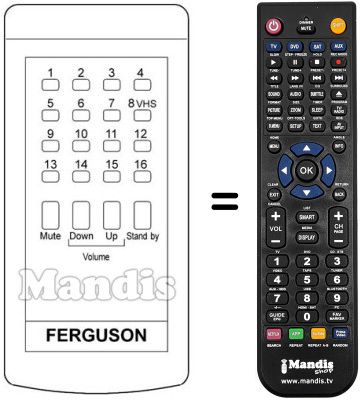 Replacement remote control T 740 Replacement remote control T 740