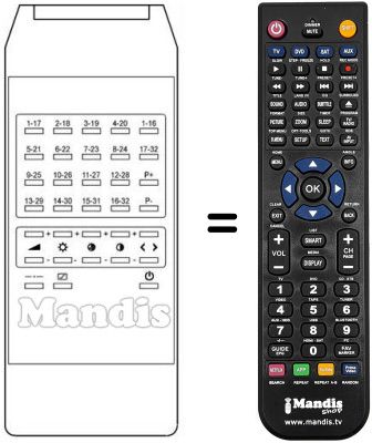 Replacement remote control T 819